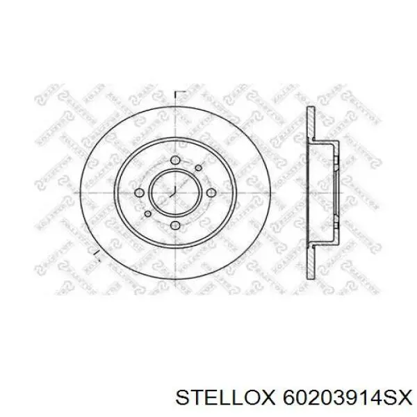 60203914SX Stellox диск тормозной задний