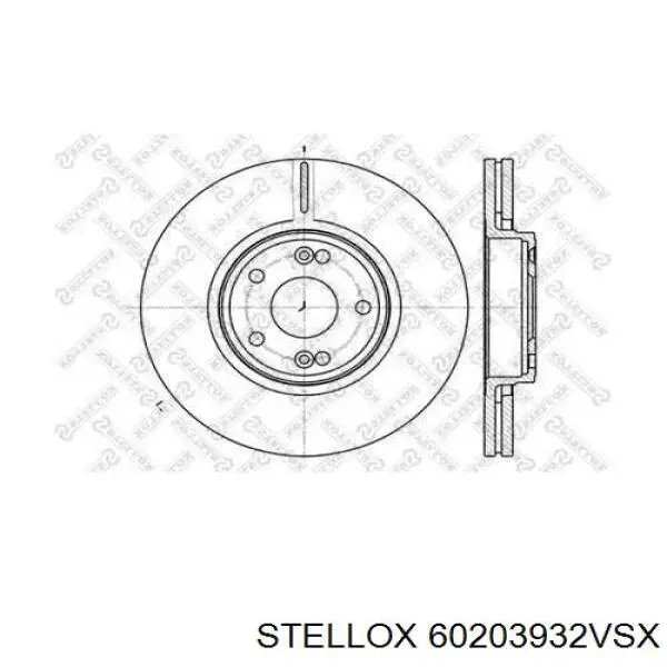 Шланг тормозной передний 60203932VSX Stellox