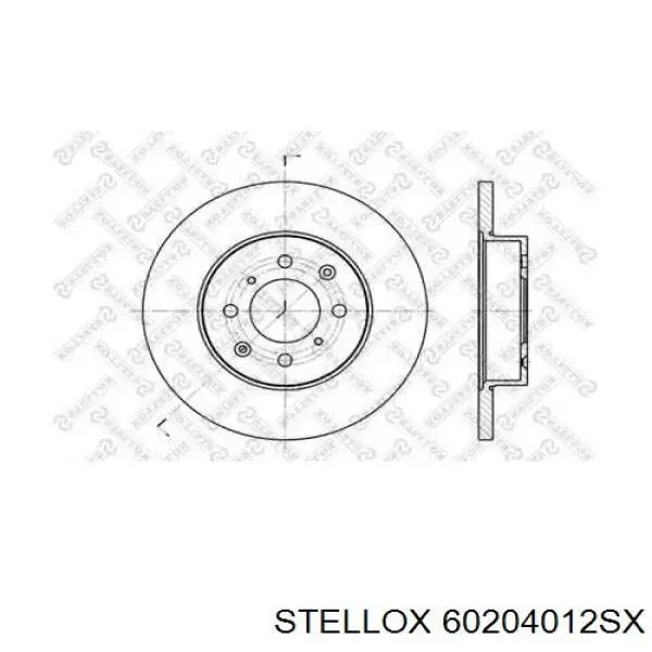 60204012SX Stellox диск тормозной передний