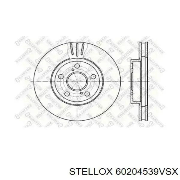 Передние тормозные диски 60204539VSX Stellox