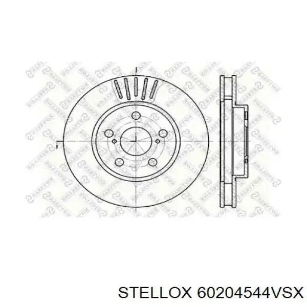 Передние тормозные диски 60204544VSX Stellox