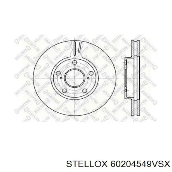 Передние тормозные диски 60204549VSX Stellox