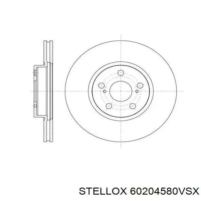 Купить 60204580VSX Stellox Ротор тормозной