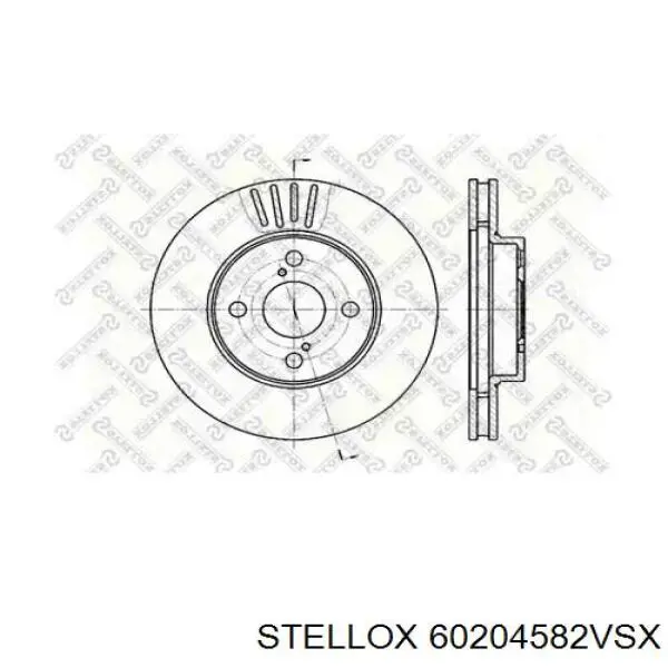 Передние тормозные диски 60204582VSX Stellox