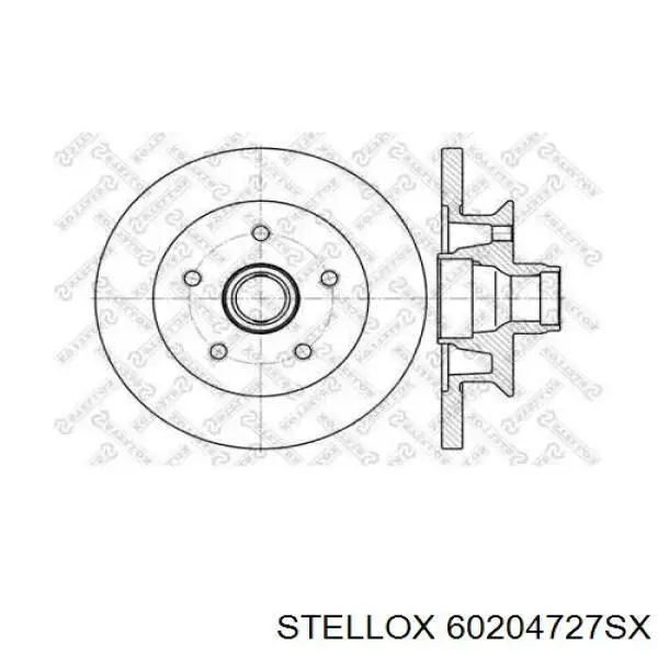 Передние тормозные диски 60204727SX Stellox