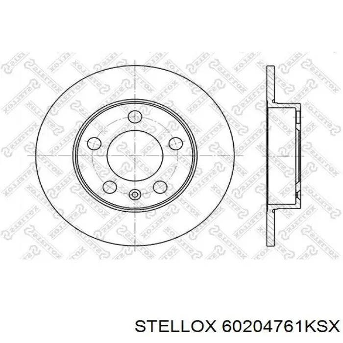 6020-4761K-SX Stellox диск тормозной задний