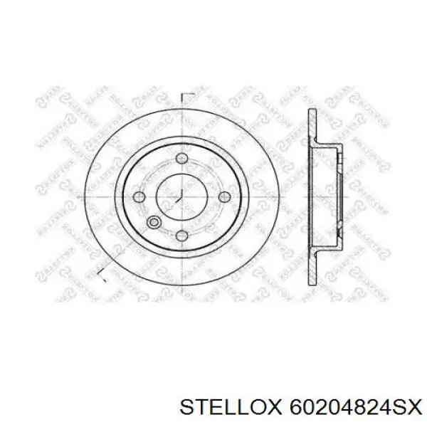 60204824SX Stellox диск тормозной задний