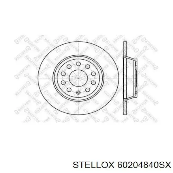 60204840SX Stellox диск тормозной задний