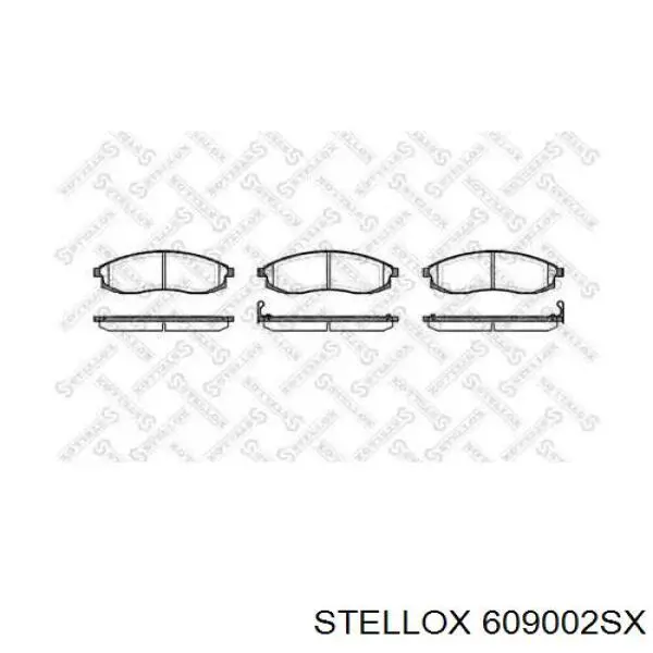 Передние тормозные колодки 609002SX Stellox