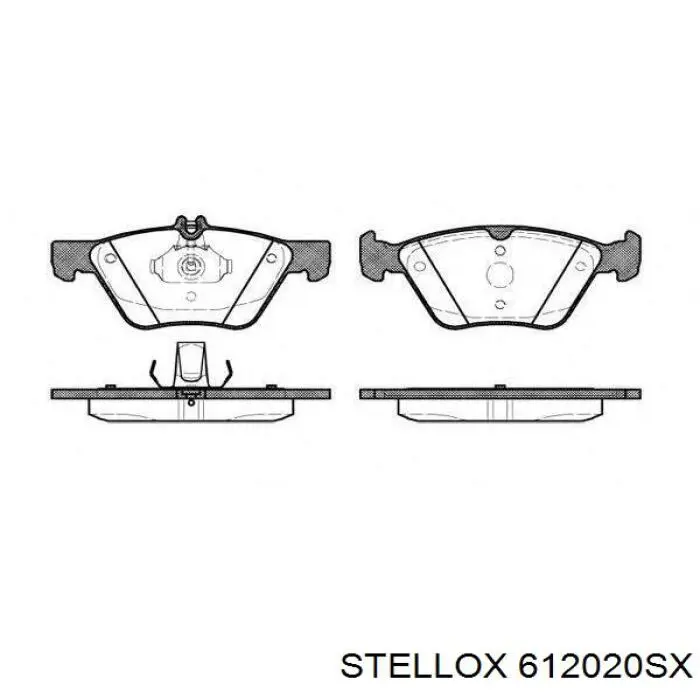 Передние тормозные колодки 612020SX Stellox