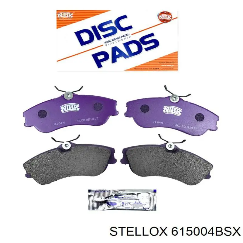 Тормозные колодки Stellox 615004BSX