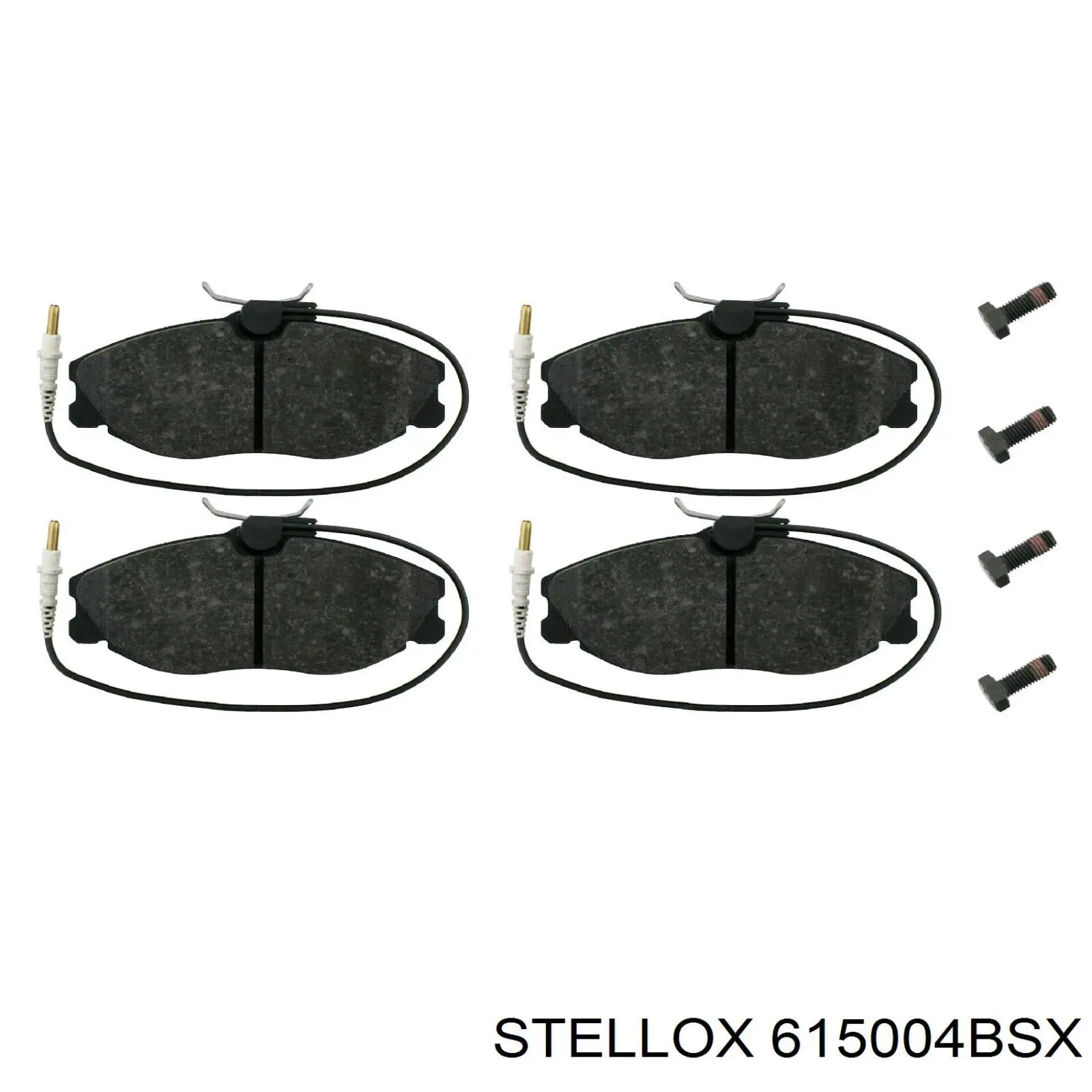 Передние тормозные колодки 615004BSX Stellox