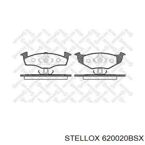 Передние тормозные колодки 620020BSX Stellox