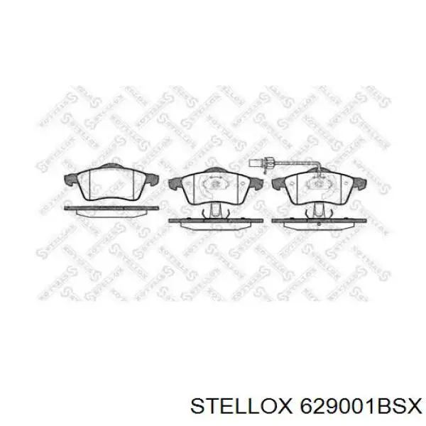 629001BSX Stellox Колодки передние
