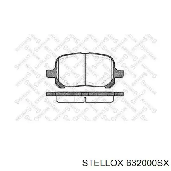 Передние тормозные колодки 632000SX Stellox