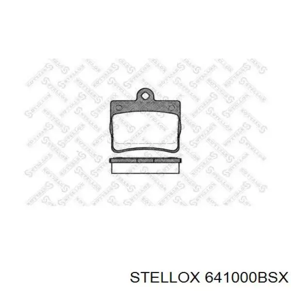 641 000B-SX Stellox колодки тормозные задние дисковые