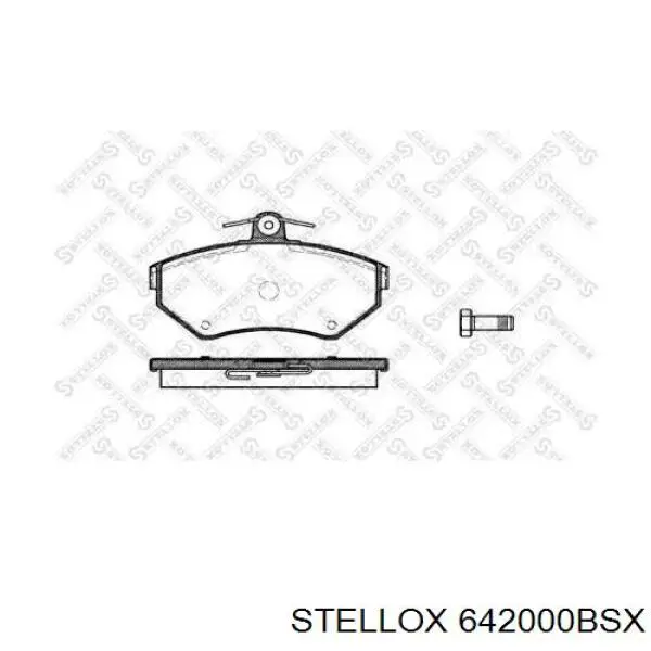 Передние тормозные колодки 642000BSX Stellox