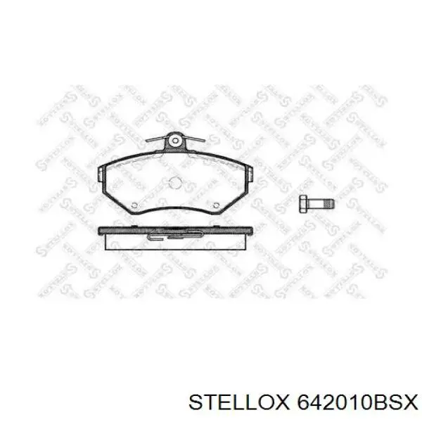 642010BSX Stellox Колодки передние
