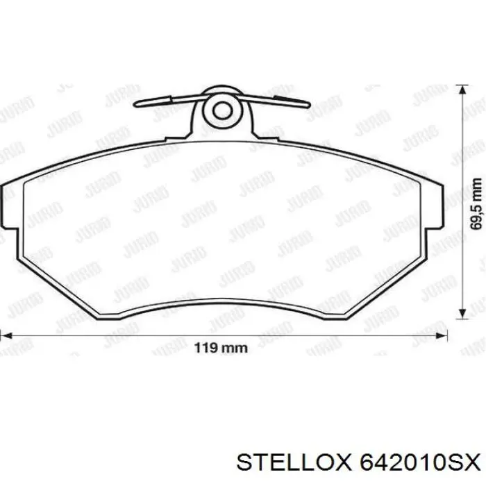Передние тормозные колодки 642010SX Stellox