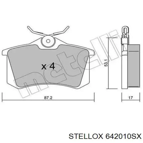 642010SX Stellox Колодки передние