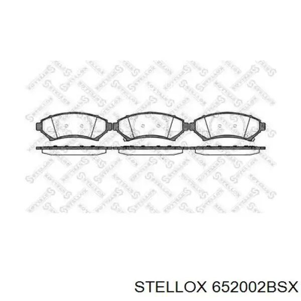 Передние тормозные колодки 652002BSX Stellox