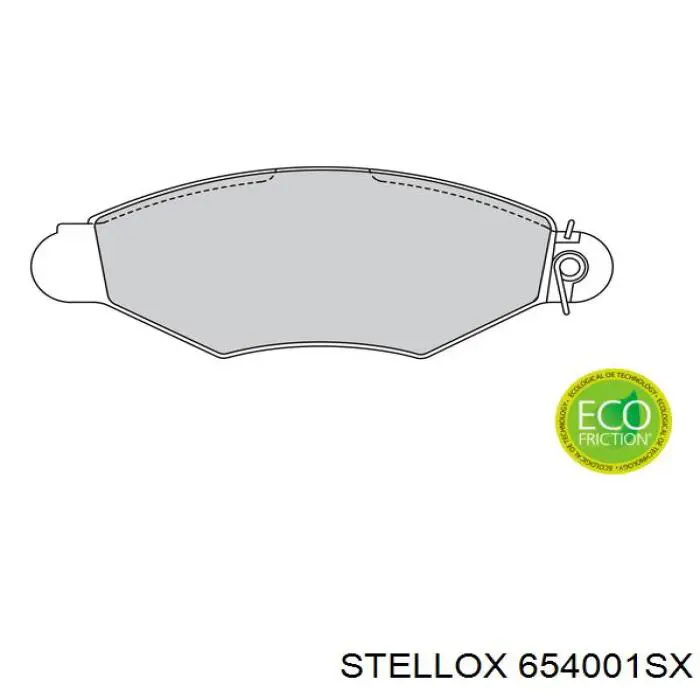 Передние тормозные колодки 654001SX Stellox