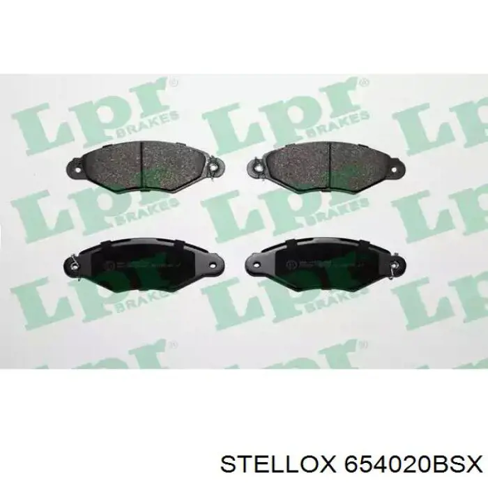 Передние тормозные колодки 654020BSX Stellox