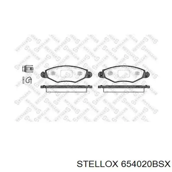 654020BSX Stellox Колодки передние