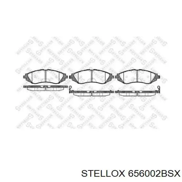 Передние тормозные колодки 656002BSX Stellox