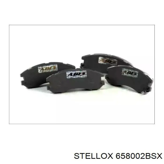 Compre 658002BSX Stellox Sapatas do freio dianteiras de disco
