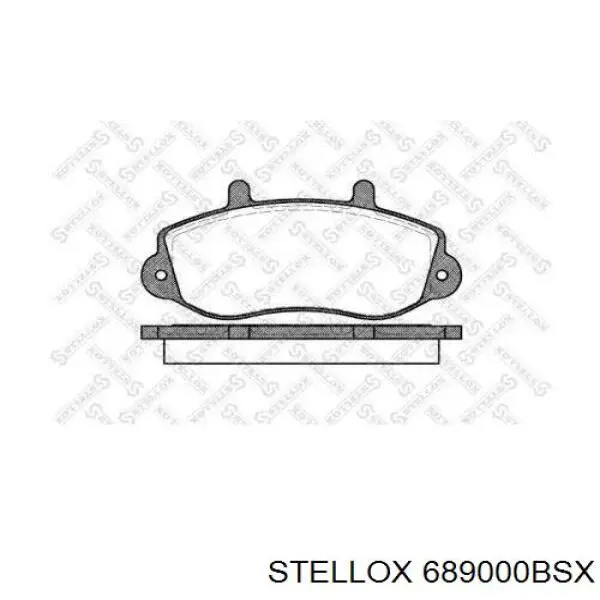 Колодки тормозные задние дисковые Stellox 689000BSX