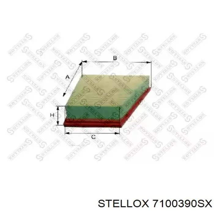 Купить 7100390SX Stellox Автомобильный фильтр воздуха
