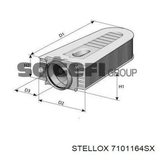 Купить 7101164SX Stellox Автомобильный фильтр воздуха