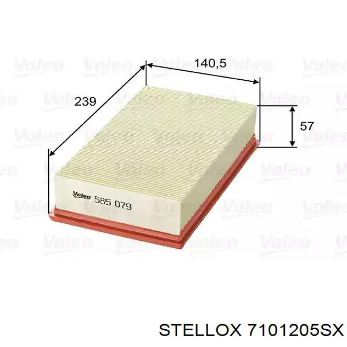 7101205SX Stellox Воздушный фильтр двигателя