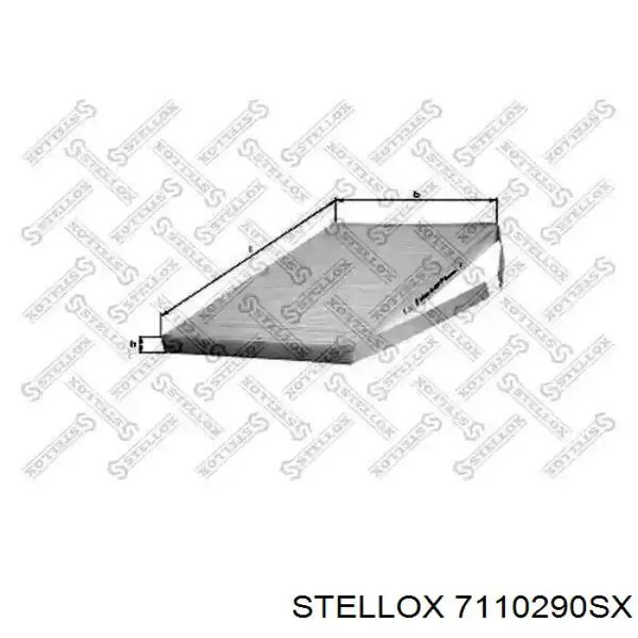 Купить 7110290SX Stellox Фильтр салона угольный
