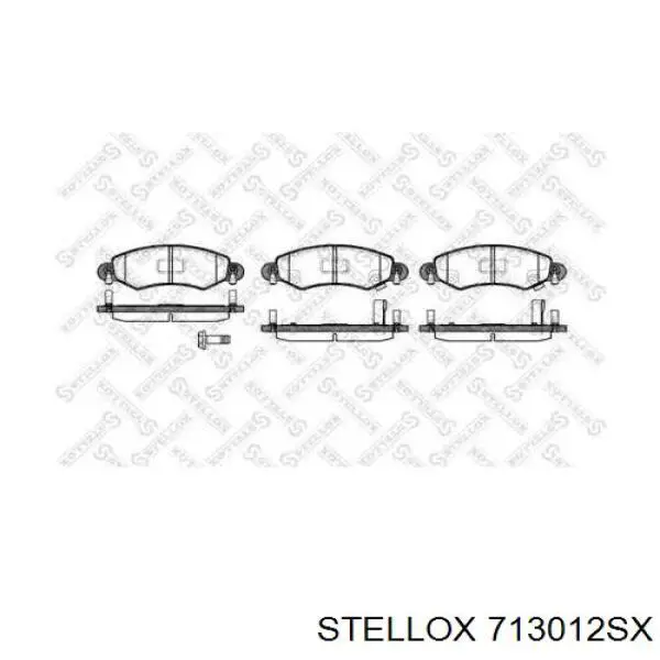 713012SX Stellox колодки тормозные передние дисковые