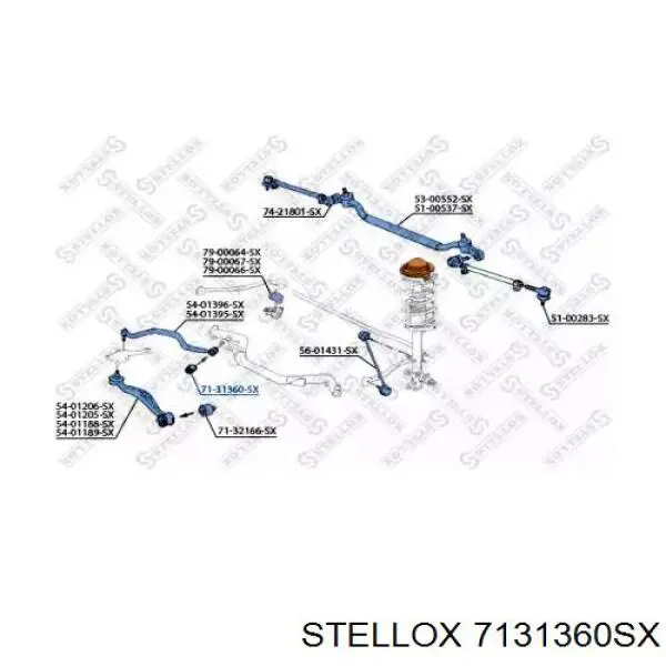 Купить 1414743 Starline Сайлентблок переднего верхнего рычага