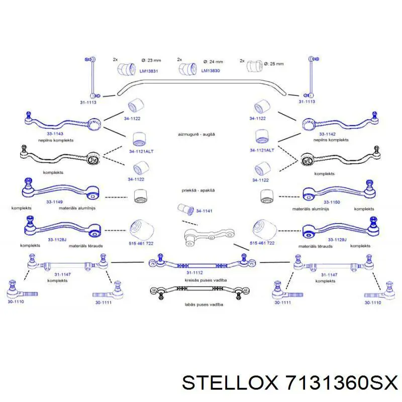 Сайлентблок переднего верхнего рычага BM0615 Polycraft