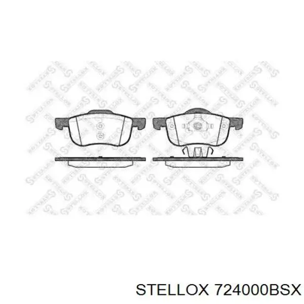 Колодки Stellox 724000BSX цена, от 22.98 USD