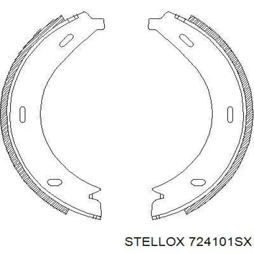 Колодки ручника (стояночного тормоза) Stellox 724101SX