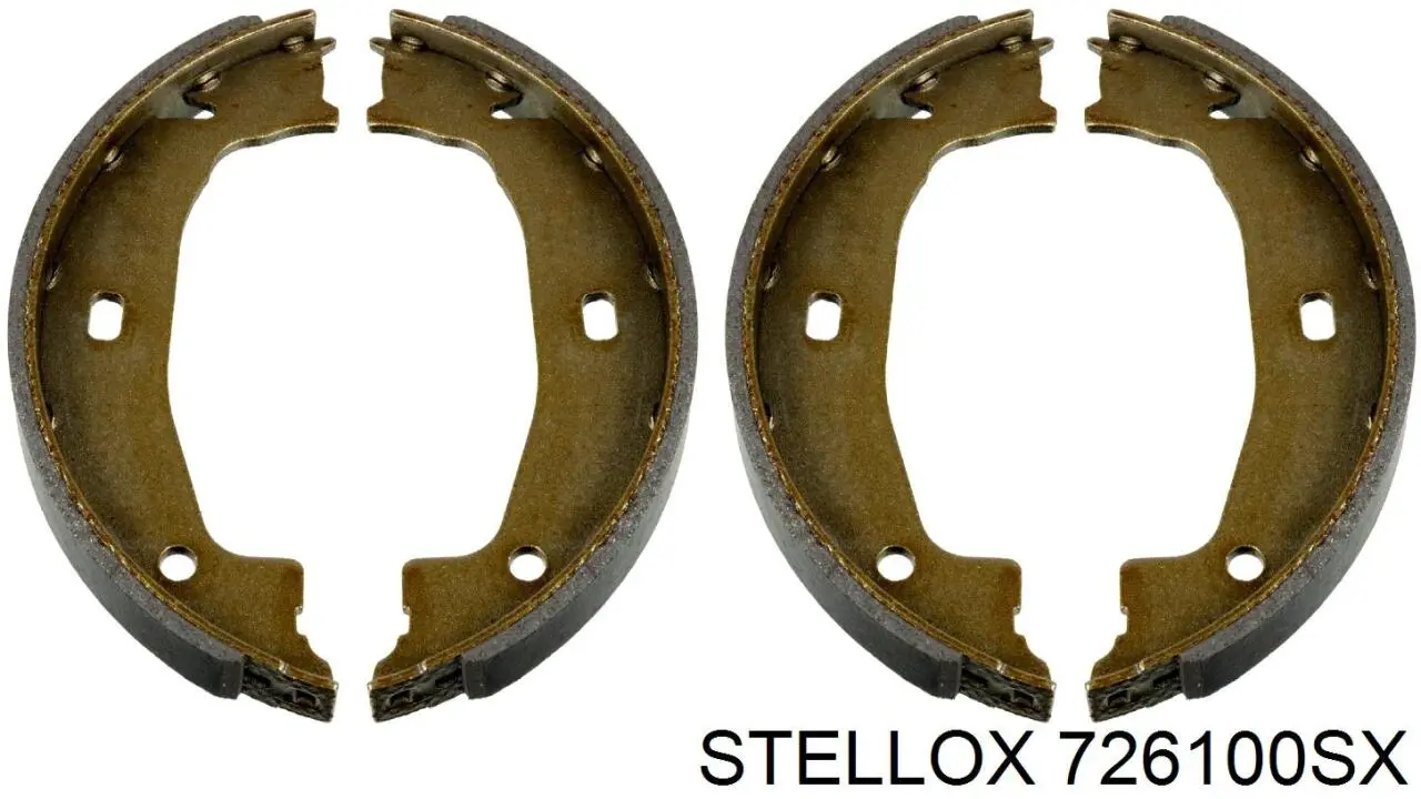 726100SX Stellox колодки ручника (стояночного тормоза)