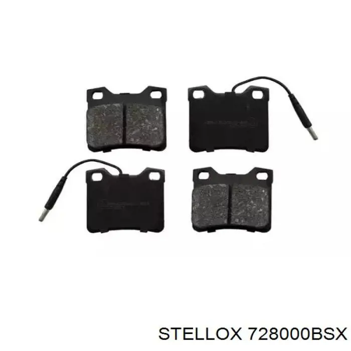 Купить 728000BSX Stellox Колодки тормозные задние, дисковые