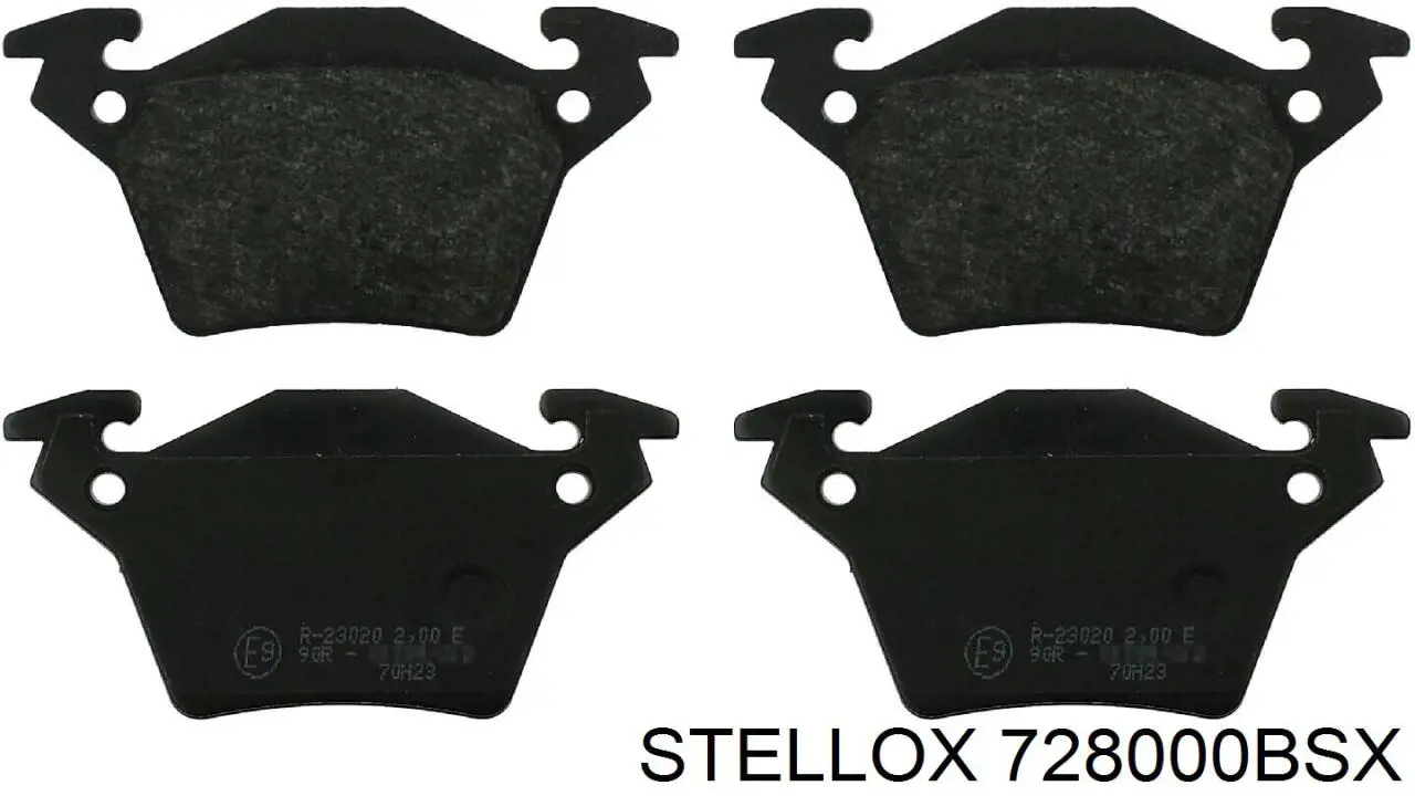 Колодки дисковые  Stellox 728000BSX цена, от 11.22 USD
