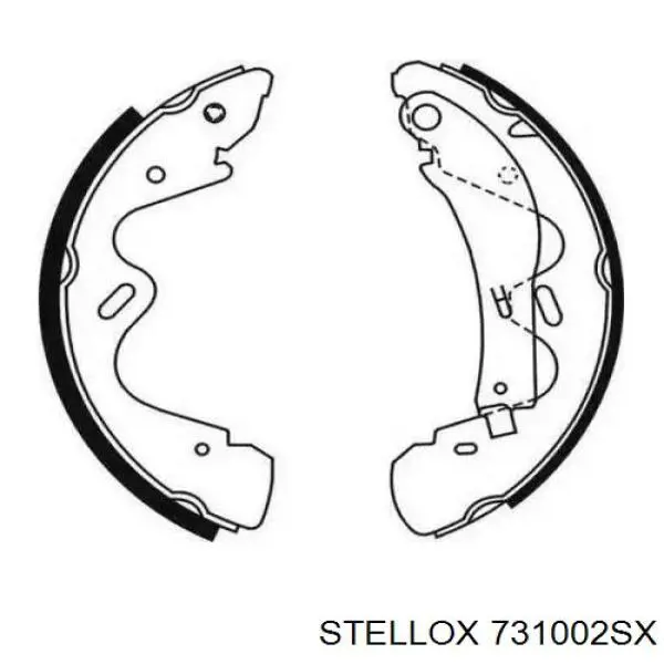 Передние тормозные колодки 731002SX Stellox