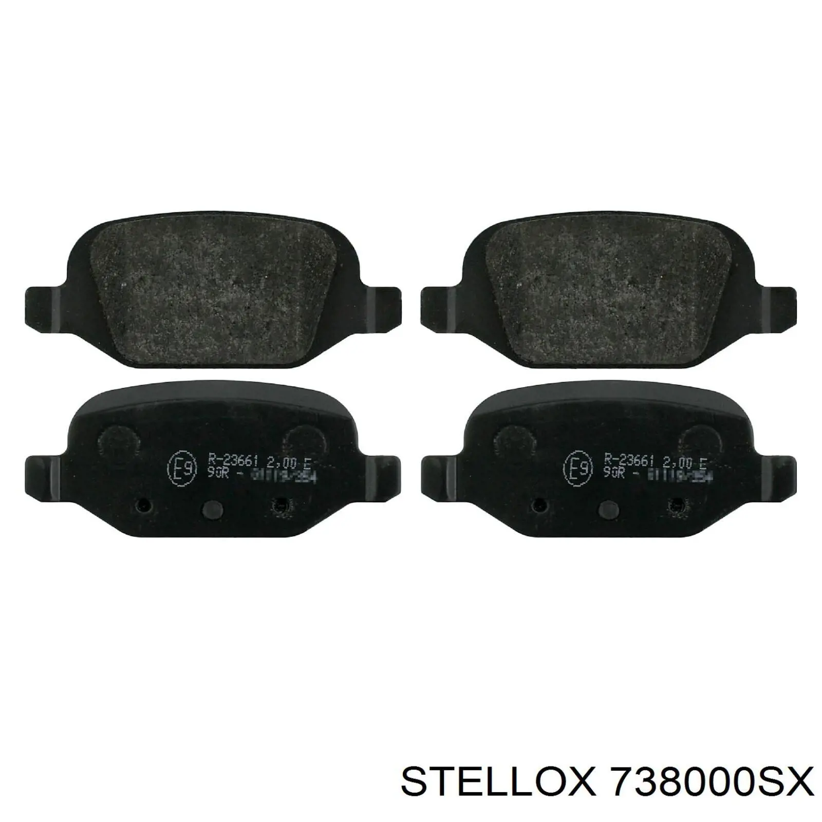 Колодки дисковые  Stellox 738000SX цена, от 23.00 USD