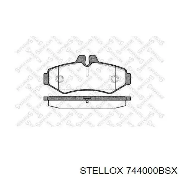 Задние тормозные колодки 744000BSX Stellox