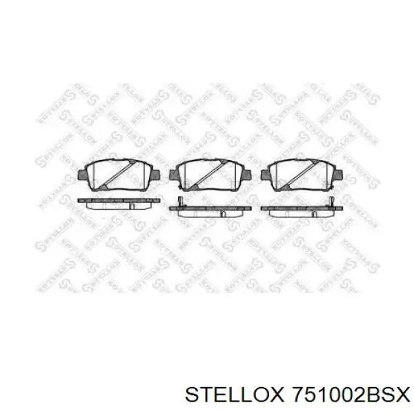 Передние тормозные колодки 751002BSX Stellox