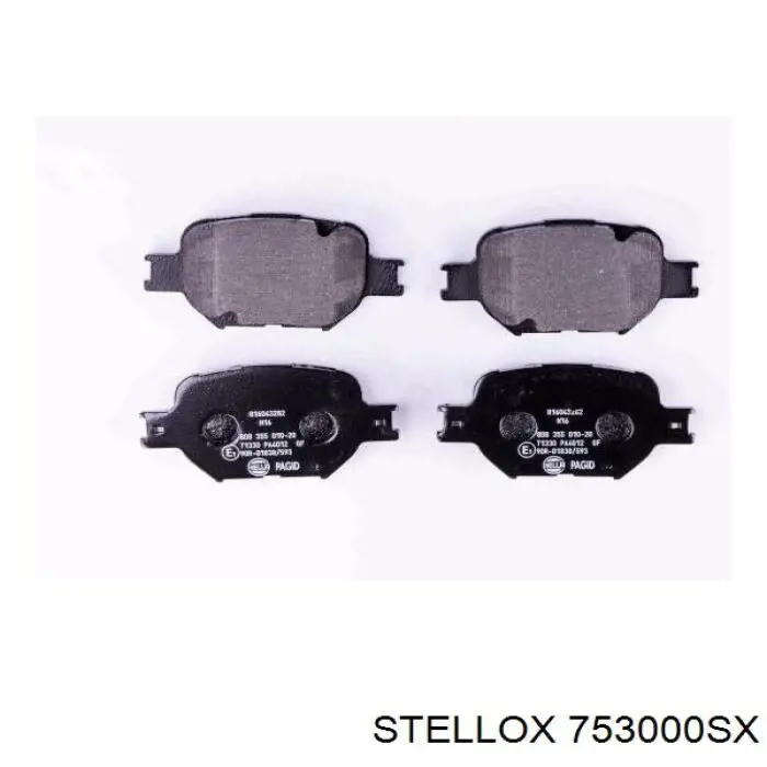 Передние тормозные колодки 753000SX Stellox