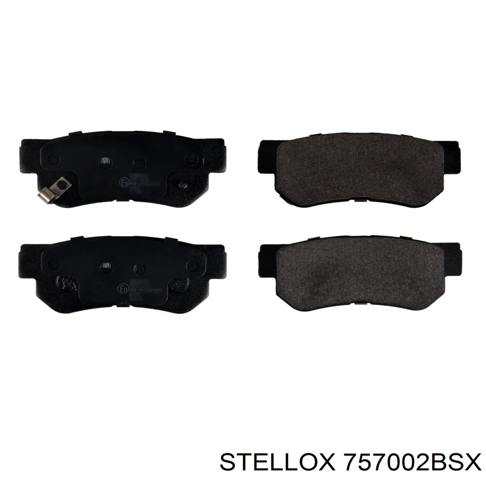 Купить 757002BSX Stellox Колодки тормозные задние, дисковые