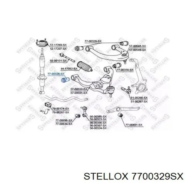 7700329SX Stellox сайлентблок переднего нижнего рычага